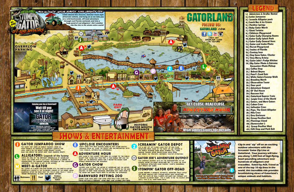 Gatorland karta